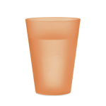 Copos para eventos reutilizáveis em plástico com 300 ml Festival cor cor-de-laranja transparente