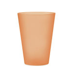 Copos para eventos reutilizáveis em plástico com 300 ml Festival cor cor-de-laranja transparente