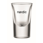 Copos pequenos de vidro reutilizáveis de 28ml Liquor cor transparente vista principal