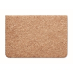 Bolsa para portátil com aba de fecho magnético 14'' Cork cor bege quarta vista