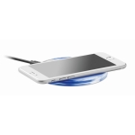 Carregador iluminado redondo pequeno para celular LightPad Ultra cor branco quarta vista