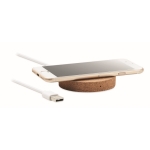Carregador redondo em forma de rolha compatível com Iphone Fill cor bege segunda vista