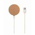 Carregador redondo em forma de rolha compatível com Iphone Fill cor bege quinta vista