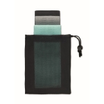 Conjunto de 3 bandas de fitness premium com bolsa Fitness Training cor preto