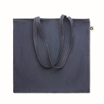 Saco de algodão personalizado ecológico 250 g/m2 Denim Cotton cor azul