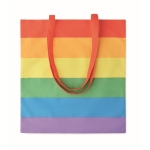 Saco de asas compridas de algodão, design arco-íris 200 g/m2 Rainbow cor multicolor