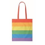 Saco de asas compridas de algodão, design arco-íris 200 g/m2 Rainbow cor multicolor segunda vista