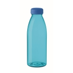 Garrafas de rPET publicitárias antifugas sem BPA 500ml rPET Spring cor azul transparente