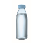 Garrafas de rPET publicitárias antifugas sem BPA 500ml rPET Spring cor azul-claro transparente quarta vista