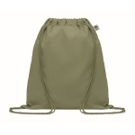 Saco-mochila de algodão orgânico 140 g/m² Pigment Natural cor caqui