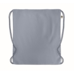 Saco-mochila de algodão orgânico 140 g/m² Pigment Natural cor azul pastel segunda vista