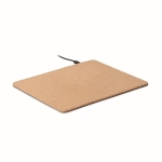 Tapete de rato em cortiça com carregador sem fio Wireless Cork cor bege