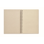 Caderno com papel feito de erva, folhas A5 pautadas Grass Paper cor bege terceira vista