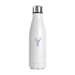 Garrafa Inox City 750ml cor branco imagem com logo