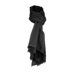 Cachecol promocional de toque macio e fino colorido Fina Warm cor preto