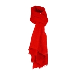 Cachecol promocional de toque macio e fino colorido Fina Warm cor vermelho