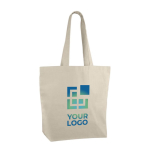 Sacos de algodão orgânico para empresas 230 g/m2 Organic Fresh cor bege vista principal