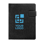 Portefólios económicos com fecho magnético e bolsos A4 Brief cor cinzento-escuro vista principal