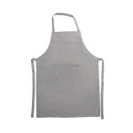 Avental de publicidade de poliéster básico sem bolsos 200 g/m2 cor cinzento