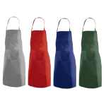 Avental de publicidade de poliéster básico sem bolsos 200 g/m2 cor cinzento terceira vista