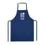 Avental de publicidade de poliéster básico sem bolsos 200 g/m2 cor azul real vista principal