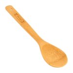 Colher para saladas personalizável de bambu natural cor madeira imagem com logo