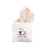 Saco de malha de algodão orgânico 100 g/m² de malha Organic Cotton cor bege terceira vista