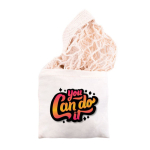 Saco de malha de algodão orgânico 100 g/m² de malha Organic Cotton cor bege quarta vista