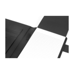 Exclusiva pasta com bloco de notas em tamanho A5 Grid cor cinzento-escuro segunda vista