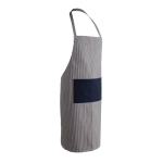 Avental de algodão reciclado de linhas finas 280 g/m2 Ukiyo Deluxe cor azul-marinho