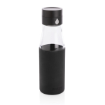 Garrafas para brindes para controlar a hidratação 600ml Crystal Ukiyo cor preto