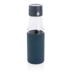 Garrafas para brindes para controlar a hidratação 600ml Crystal Ukiyo cor azul-marinho