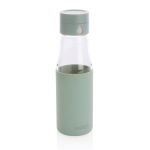 Garrafas para brindes para controlar a hidratação 600ml Crystal Ukiyo cor verde menta