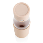 Garrafas para brindes para controlar a hidratação 600ml Crystal Ukiyo cor castanho-claro quarta vista