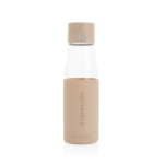 Garrafas para brindes para controlar a hidratação 600ml Crystal Ukiyo cor castanho-claro vista principal