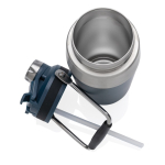Garrafa de aço para excursão com tampa de dupla função 500ml Slender cor azul-marinho quinta vista