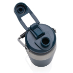 Garrafa de aço para excursão com tampa de dupla função 500ml Slender cor azul-marinho sexta vista