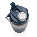 Garrafa de aço para excursão com tampa de dupla função 500ml Slender cor azul-marinho sétima vista