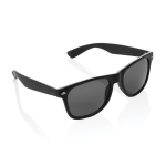 Óculos de sol de plástico reciclado, lentes acrílicas esfumadas Greeny cor preto quinta vista