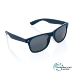 Óculos de sol de plástico reciclado, lentes acrílicas esfumadas Greeny cor azul-marinho