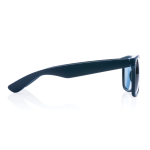 Óculos de sol de plástico reciclado, lentes acrílicas esfumadas Greeny cor azul-marinho terceira vista