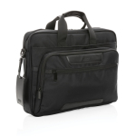 Pasta de poliéster reciclado duradouro 15,6'' rPET Swiss Peak cor preto