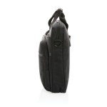 Pasta de poliéster reciclado duradouro 15,6'' rPET Swiss Peak cor preto quinta vista