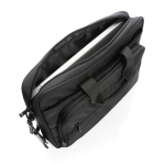 Pasta de poliéster reciclado duradouro 15,6'' rPET Swiss Peak cor preto oitava vista