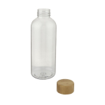Garrafas personalizadas feitas de plástico reciclado 650ml rPET Nature cor transparente segunda vista