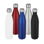 Garrafa térmica colorida personalizada de design original 750ml Cove cor prateado segunda vista várias cores