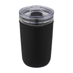 Copo de vidro de borosilicato e plástico reciclado 420ml Glass cor preto quinta vista