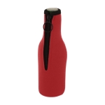 Manga isolante de neopreno colorida com zíper Bottle cor vermelho