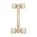 Massajador de corpo publicitário de bambu com rolos Bamboo cor natural