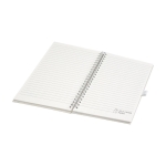 Caderno feito com pacotes reciclados, folhas A5 pautadas Milk Carton cor branco-sujo segunda vista